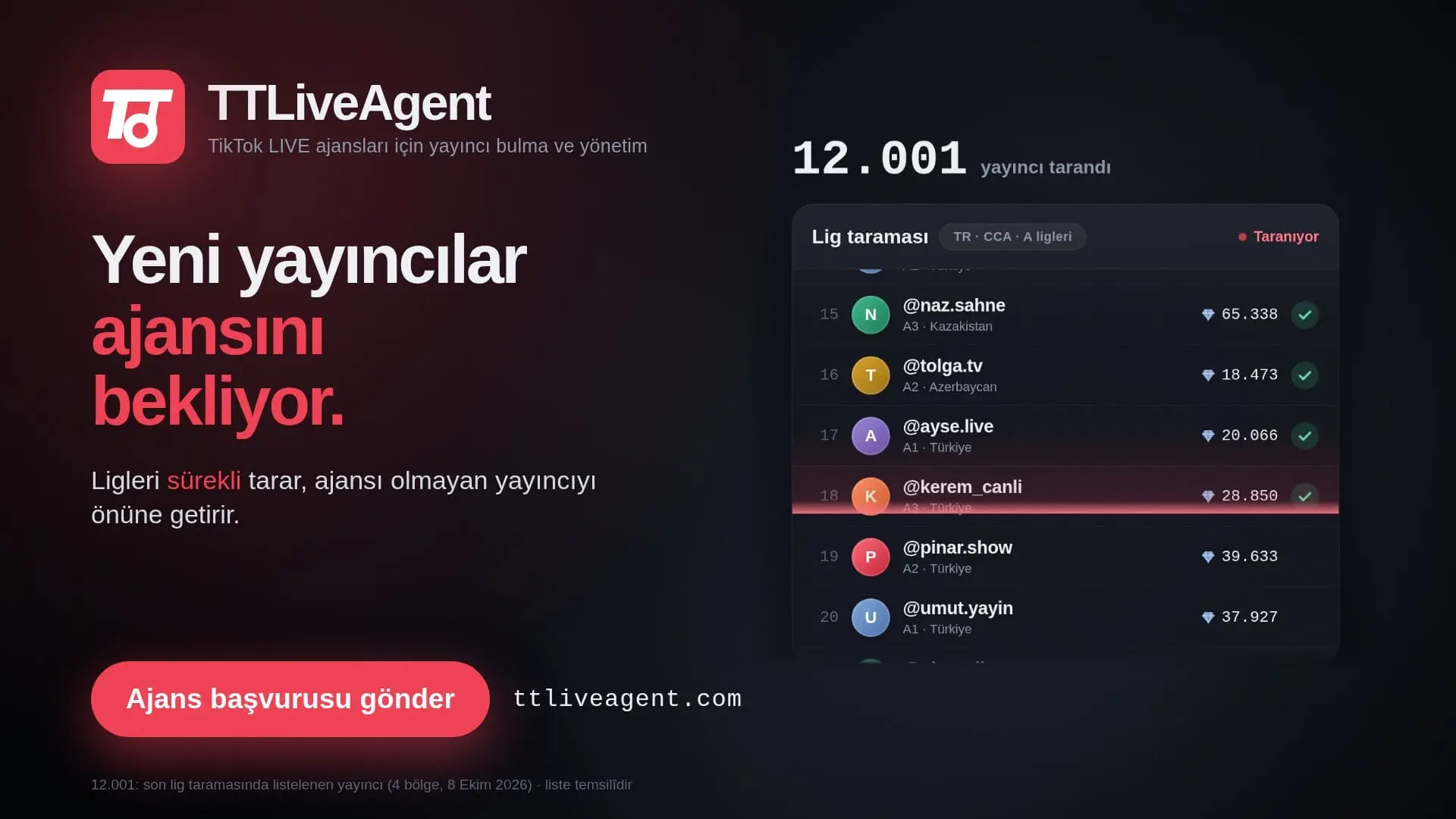 TT LIVE Agent